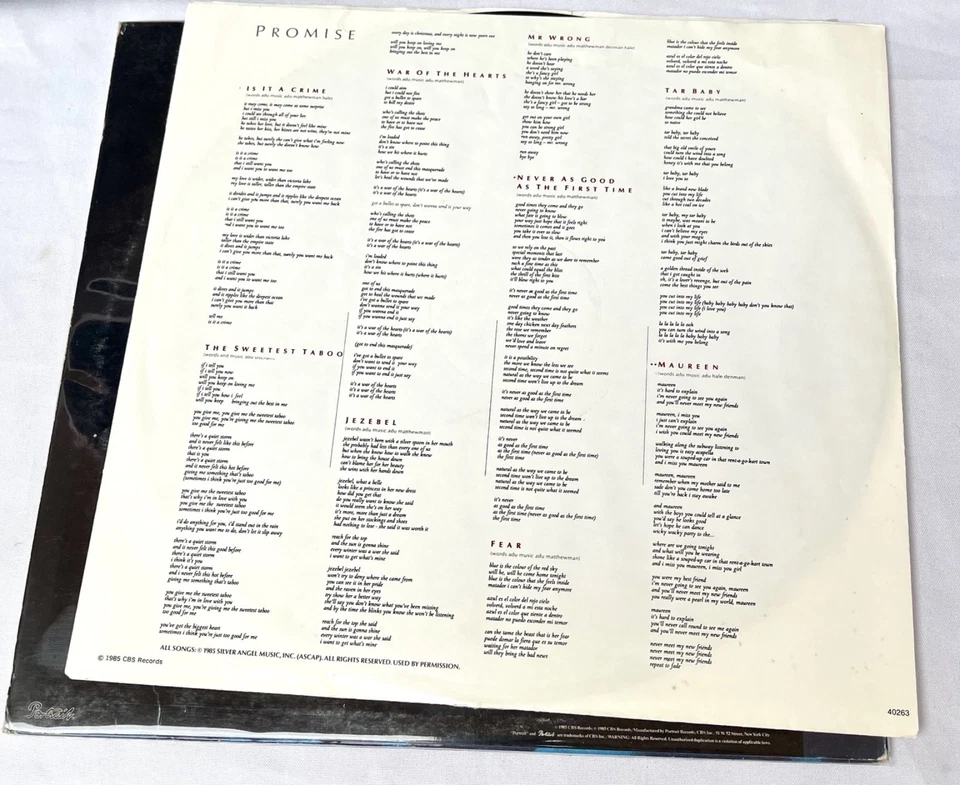 Sade – Promise - Portrait US 1985 - Image 3 of 4