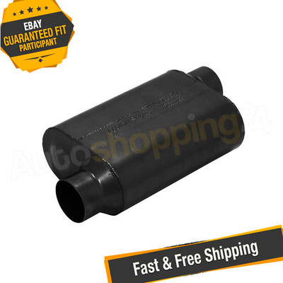 Flowmaster 853548 3.5'' Offset In/Out Super 40 Stainless Steel Chambered Muffler