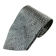 Charvet Gray Polka Dot AOP Men s Pure Silk Me...