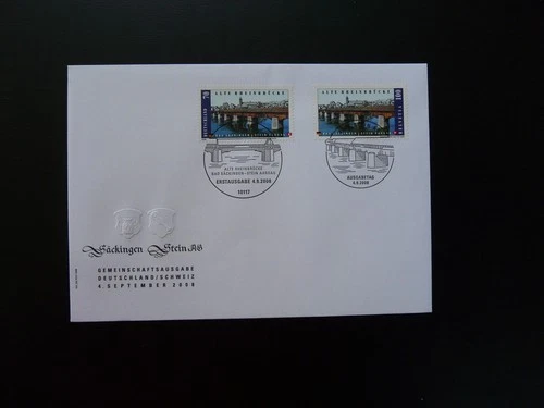 bridge joint issue with Germany FDC Switzerland 2008