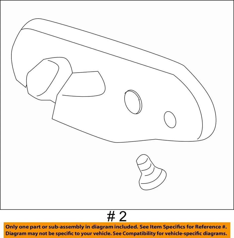 2008 Saturn Vue 内后视镜 Oem ES4FA — 第 4/4 张图片