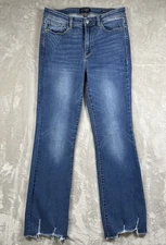 Judy Blue Bootcut Jeans Women’s 9/29 (Actual 29x31.5) Stretch Raw Distressed Hem