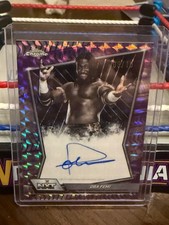 2026 TOPPS WWE OBA FEMI ON CARD AUTO PURPLE GEOMETRIC REFRACTOR #/10