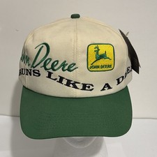 Vintage John Deere K Products Snapback Hat Nothing Runs Like A Deere USA Made