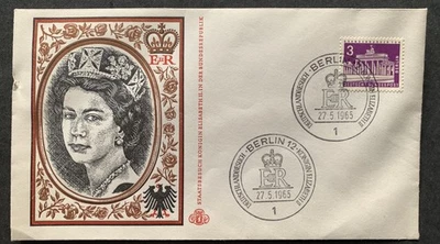 Germany 1965 Berlin - souvenir cover visit Queen Elizabeth II. - Bild 1 von 2