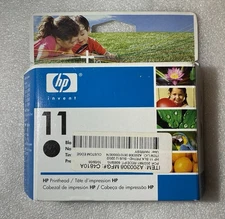 New Sealed Genuine HP 11 Black Ink Printhead C4810A Warranty Ends JUN 2007 NOS