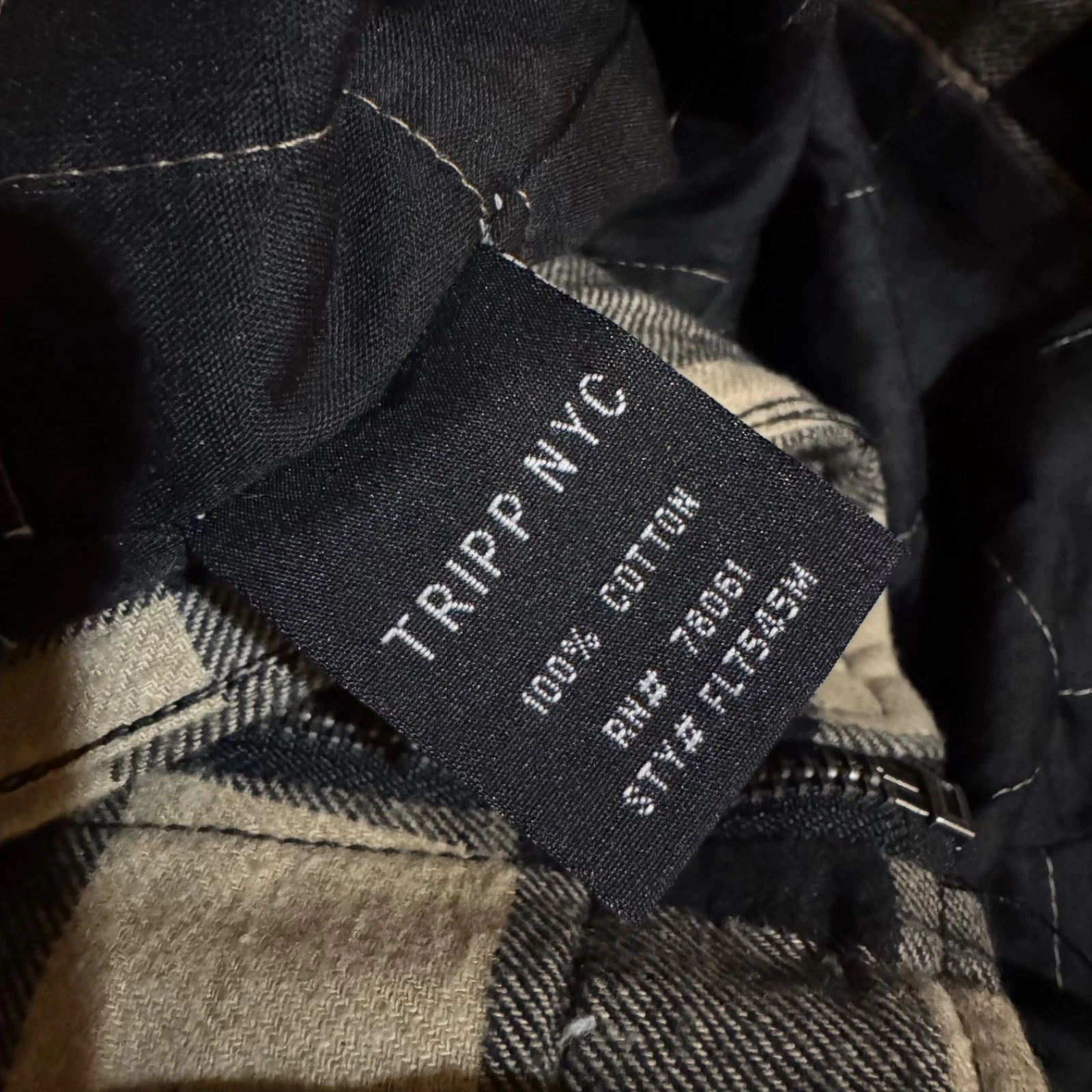 TRIPP FLANNEL GRUNGE ROCKABILLY MOTORCYCLE EMO ROCK MOTO BIKER PUNK COAT JACKET - product detail image 5
