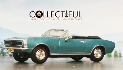 CHEVROLET CAMARO 1967 - ERTL - BLUE CONVERTIBLE - DIECAST - COMBINE & SAVE 