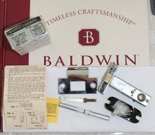 Baldwin 8510-260-P Privacy Knob Latch Bolt 2-3/8" 2.375 BS Polished Chrome NEW