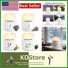 4 Pack Soy Candles Gift Set Long Lasting Aromatherapy Home Decor