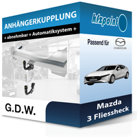 FüR Mazda 3 Fliessheck 11.2018-Jetzt G.D.W. AnhäNgerkupplung Abnehmbar Neu