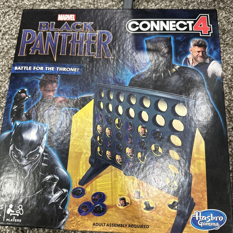 Black Panther Connect Four - Juego Hasbro - Usado 1A Foto 4 de 4