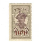 MARTINIQUE - 114b - MNH - 1924 - INVERTED "0+01" SURCHARGE ON MARTINIQUE WOMAN