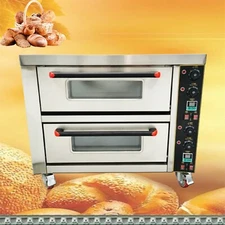 Electric Oven Double Decker High Capacity Ovens Commercial Oven Toaster 220V