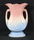 Hull Pottery Mardri Gras Granada Vase 48-9 Pink Blue No Crazing