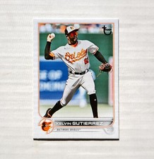 2022 Topps Update Kelvin Gutierrez #1/99 Vintage Stock Parallel US319 Bookend