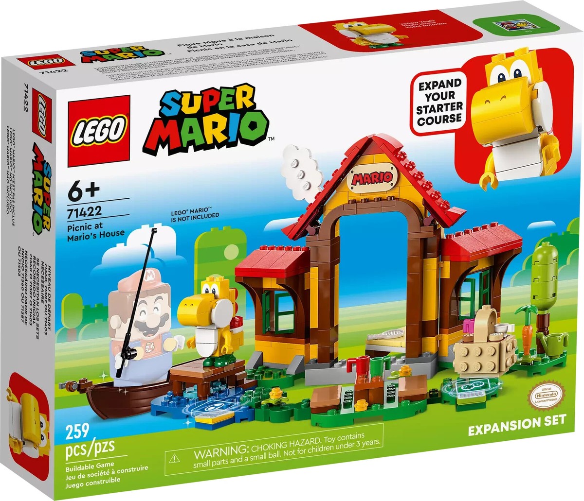 71422 PICNIC AT MARIO'S HOUSE lego legos set super yellow Yoshi