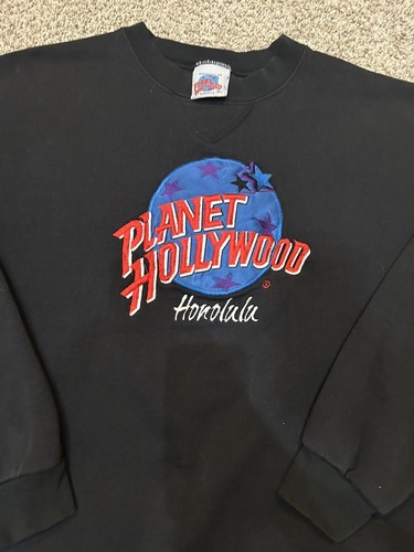 Vintage Planet Hollywood Restaurant Sweatshirt Honolulu Hawaii USA Large - Picture 4 of 6