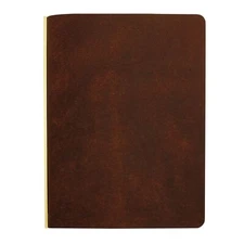 PLOTTER Pueblo 6 Hole Ring Leather Binder Brown narrow size DESIGNPHIL 