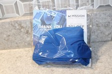 New MISSION Compact Cooling Neck Gaiter Face/Neck Cover/Mask - BLUE