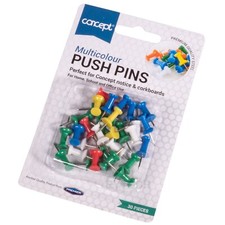 Concept Multicoloured Push Pins Notice Board Corkboard Office Thumb Tack 10153