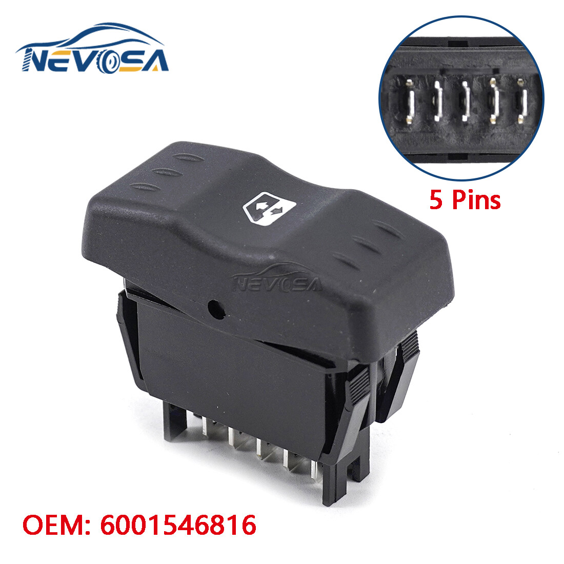 Power Window Regulator Switch For Dacia Renault LOGAN 2004-2014