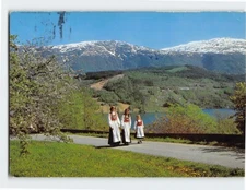 Postcard Girls in National Costumes from Hardanger Norway