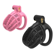 Cobra Male Chastity Device Mamba Cage Men Resin Bird Lock Belt with 4 Rings C471