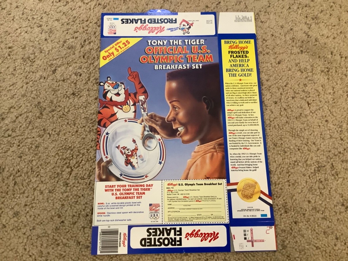 VTG 1991 Kelloggs Frosted Flakes TONY THE TIGER 92 OLYMPIC SET