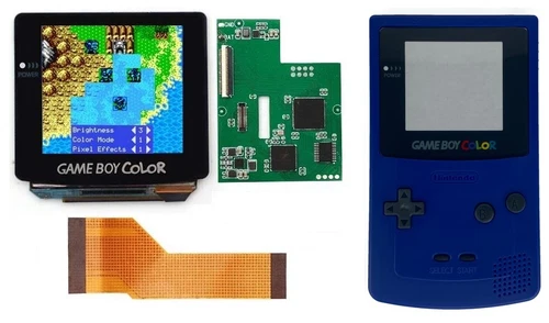 Game Boy Color AMOLED OLED Touch Screen Upgrade Kit + Trimmed Shell Gameboy GBC