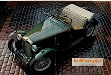 1947 Mg Tc Magazine Pull-out Photo Poster Centerfold 1971