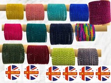 Costume Fashion velvet bangles with a shint cut base indian bollywood pakistami 