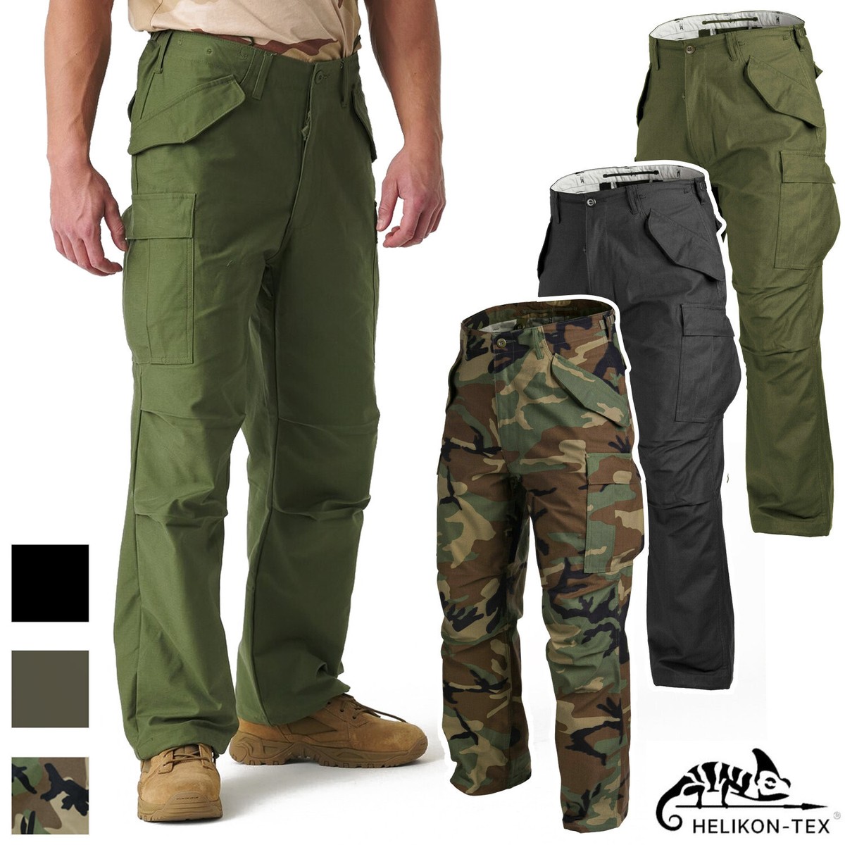 Military Pants US Army M65 Helikon Tex Trousers Cargo Combat