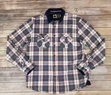 Salty Crew Skeg Flannel Shirt Mens Size L Long Sleeve Multicolor Plaid Casual