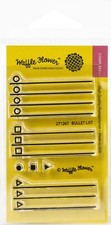 Waffle Flower Crafts Clear Stamps 2 inch X3 inch Bullet List
