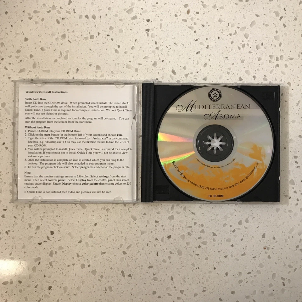 Mediterranean Aroma, Art De La Table Virtual Cookbook PC CD ROM 1998 - Image 4 of 4