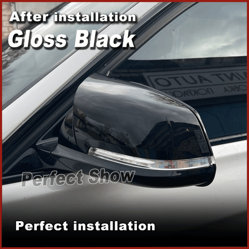 2x Schwarz Glänzend Spiegelkappen für BMW F20 F21 F22 F30 F31 F34 F32 F33 X1 E84 - Picture 4 of 10