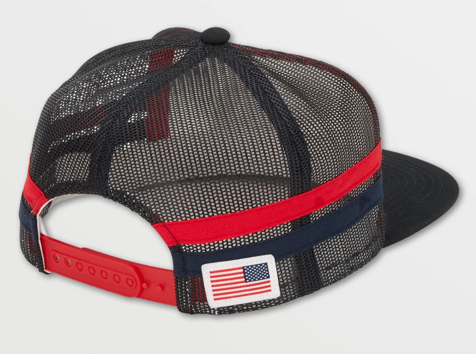 2022 NWT VOLCOM OLYMPIC TEAM TRUCKER SNOWBOARD HAT USST $36 pants snap back - Image 2 of 3