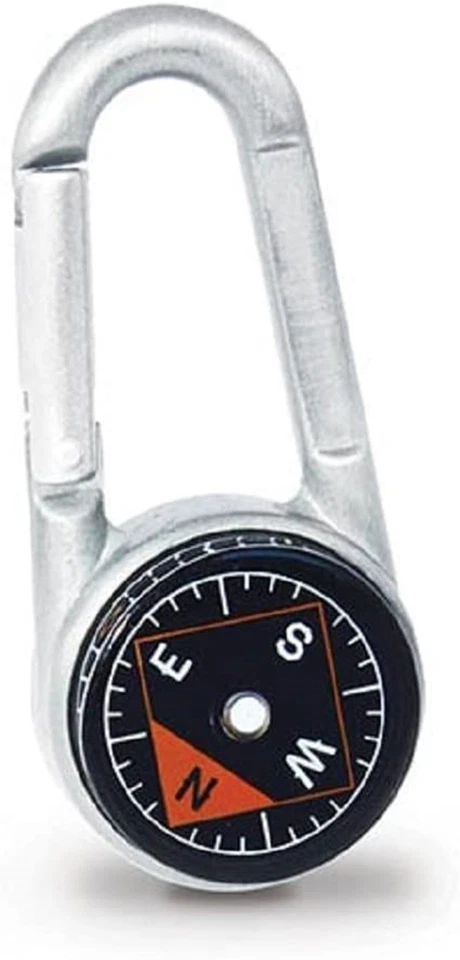 Key Ring Compass Thermometer Carabiner Sport Outdoor Walk Wild Life Novelty Gift - Image 3 of 4