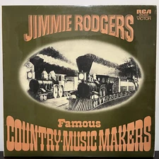JIMMIE RODGERS - Famous Country Music Makers (UK) - 12" Vinyl Record 2xLP - EX