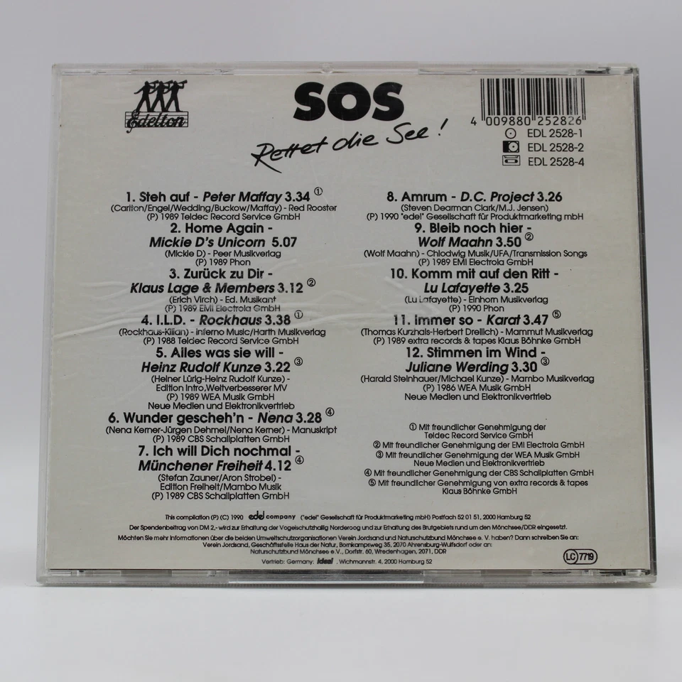Musik CD | SOS Rettet die See! – 1990 | Disc poliert - Bild 2 von 2