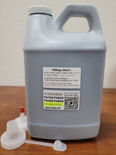 (600g) BULK Toner Refill for Brother TN-760 TN-770 TN760 TN-730 TN730 - 第 1/9 張圖片