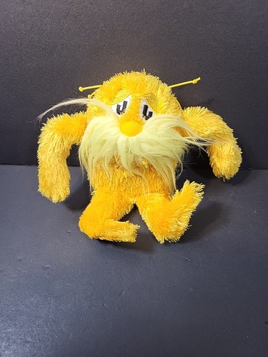 Manhattan Toy Dr. Seuss Lorax Yellow Stuffed Animal Plush 6" Tall - Picture 6 of 6