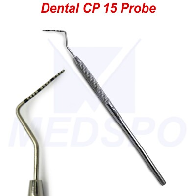 Periodontal CP 15 Color Coded Marking Probe Dental Pocket Depth Measuring Probes