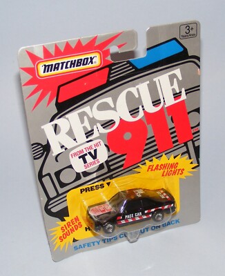 MATCHBOX SUPERFAST RESCUE 911 TV SERIE MERCEDES BENZ 500 SEC PACE CAR MOC