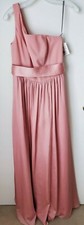White by Vera Wang Bridesmaid Dress, Full Front Slit Size 6 Chiffon Full