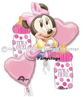 Minnie Mouse Baby Shower Balloons Bouquet Decorations Supplies (2 Bouquets In... on sale Minnie Mouse Baby Shower Balloons Bouquet Decorations Supplies (2 Bouquets In... on sale