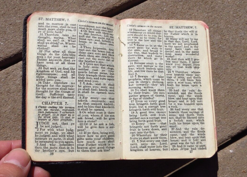 WW2 US Army Military Pocket New Testament Bible Holy Scripture eBay