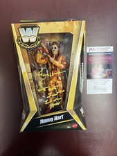 WWE WWF Elite Legends Jimmy Hart Mouth South Signed Hall of Fame Figure JSA COA