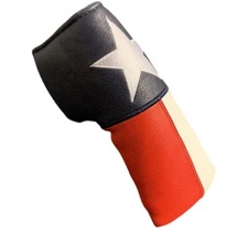 Texas State Flag Blade Putter Cover PU Leather Magnetic Closure Brand New